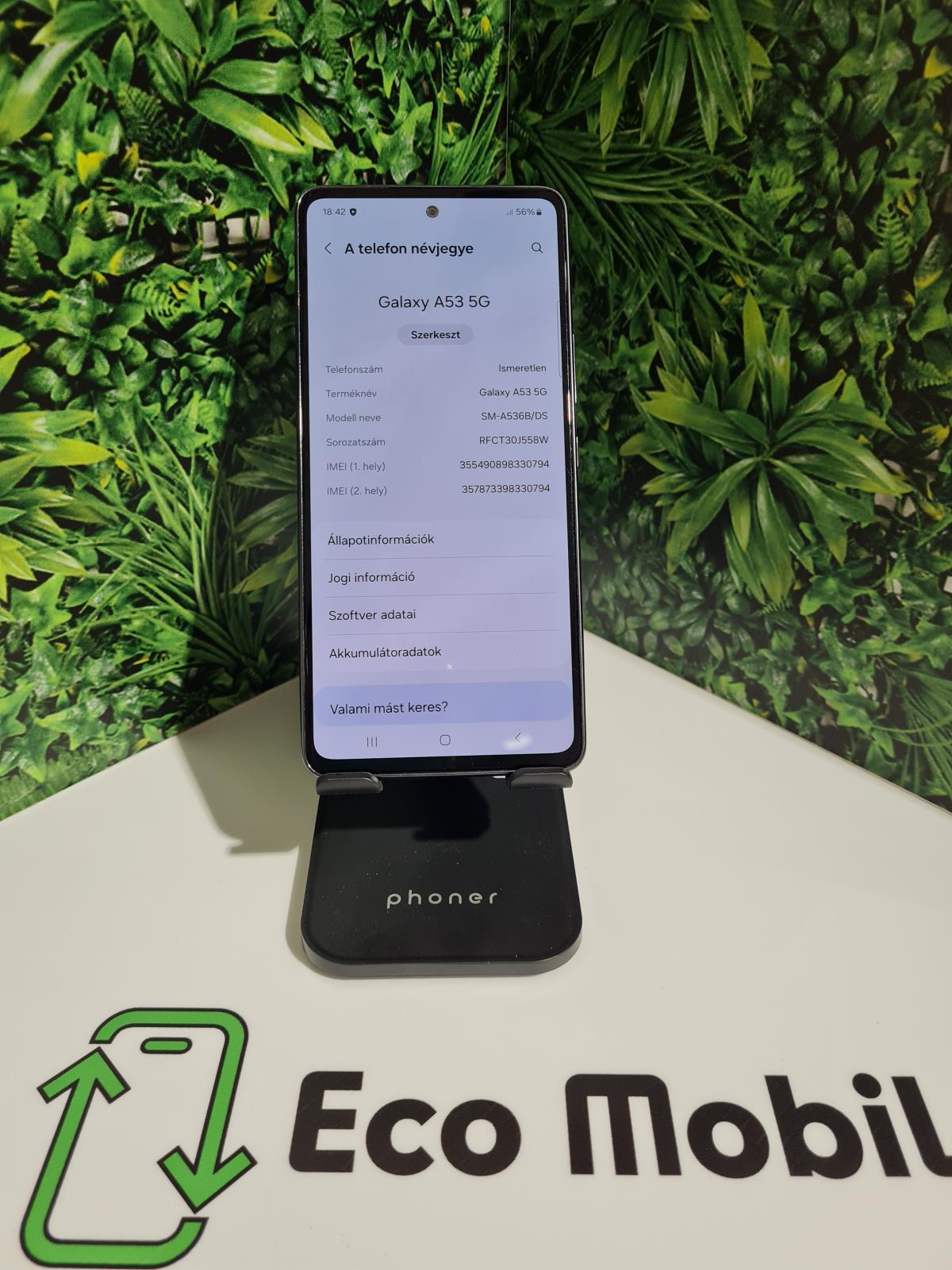 Samsung Galaxy A53 5G Kártyafüggetlen 128 GB, 12 hó garancia