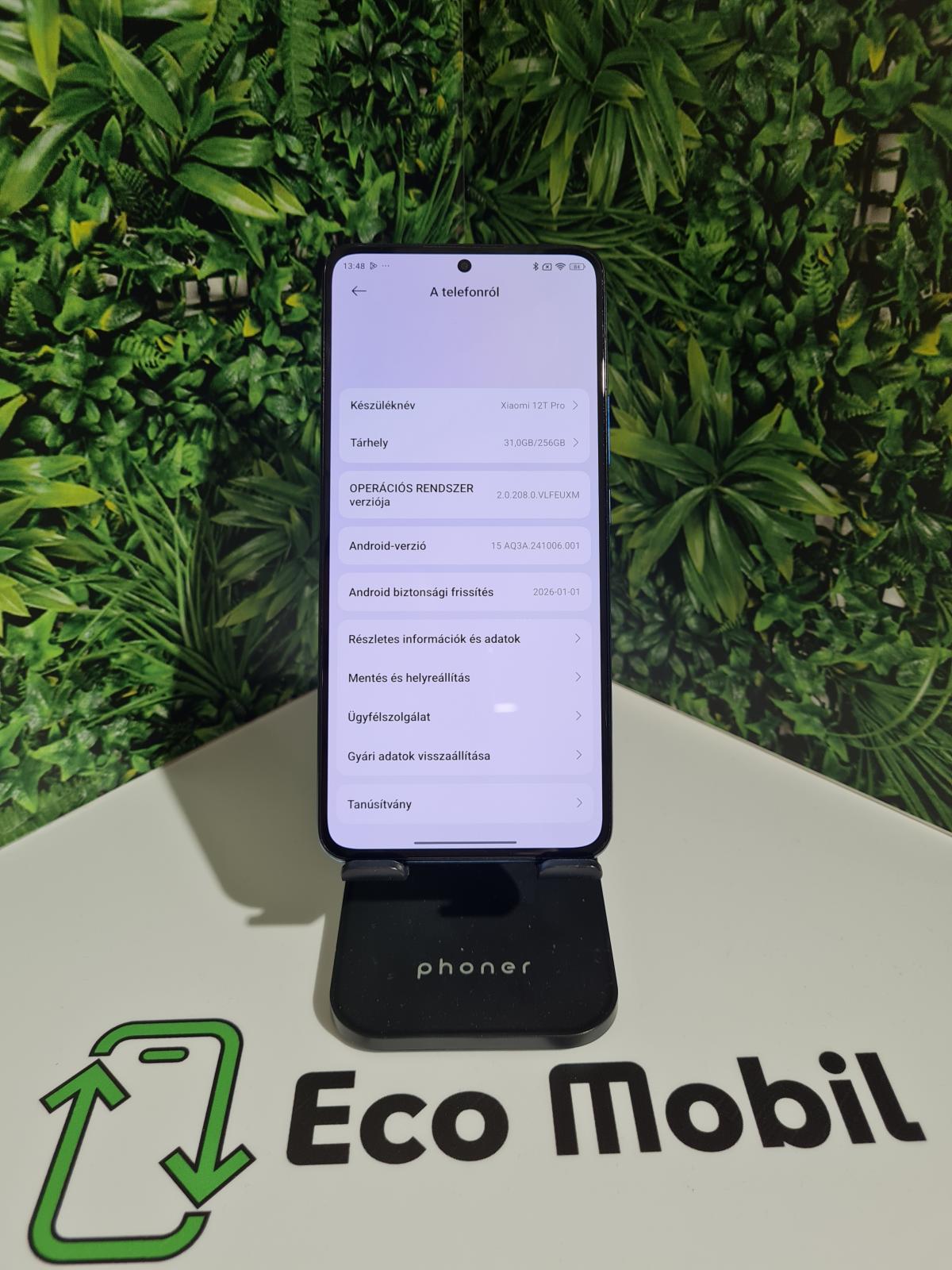 Xiaomi 12T Pro Dual Sim 256 GB 8 GB Ram, 12 hó garancia