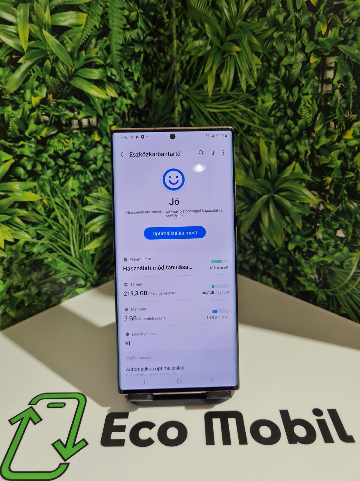 Samsung Galaxy Note20 Ultra 5G Dual Sim 256 GB 12 GB Ram, 12 hó garancia
