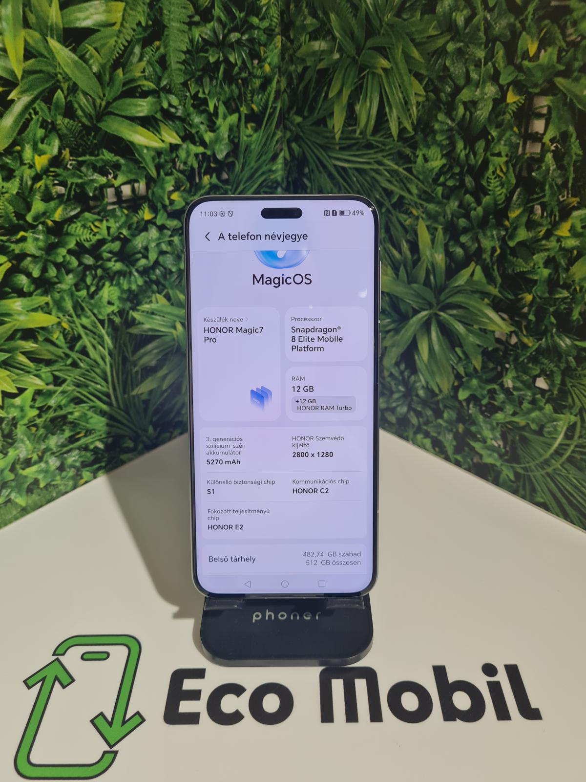 Honor Magic 7 Pro Dual Sim 512 GB 12 GB Ram, 12 hó garancia