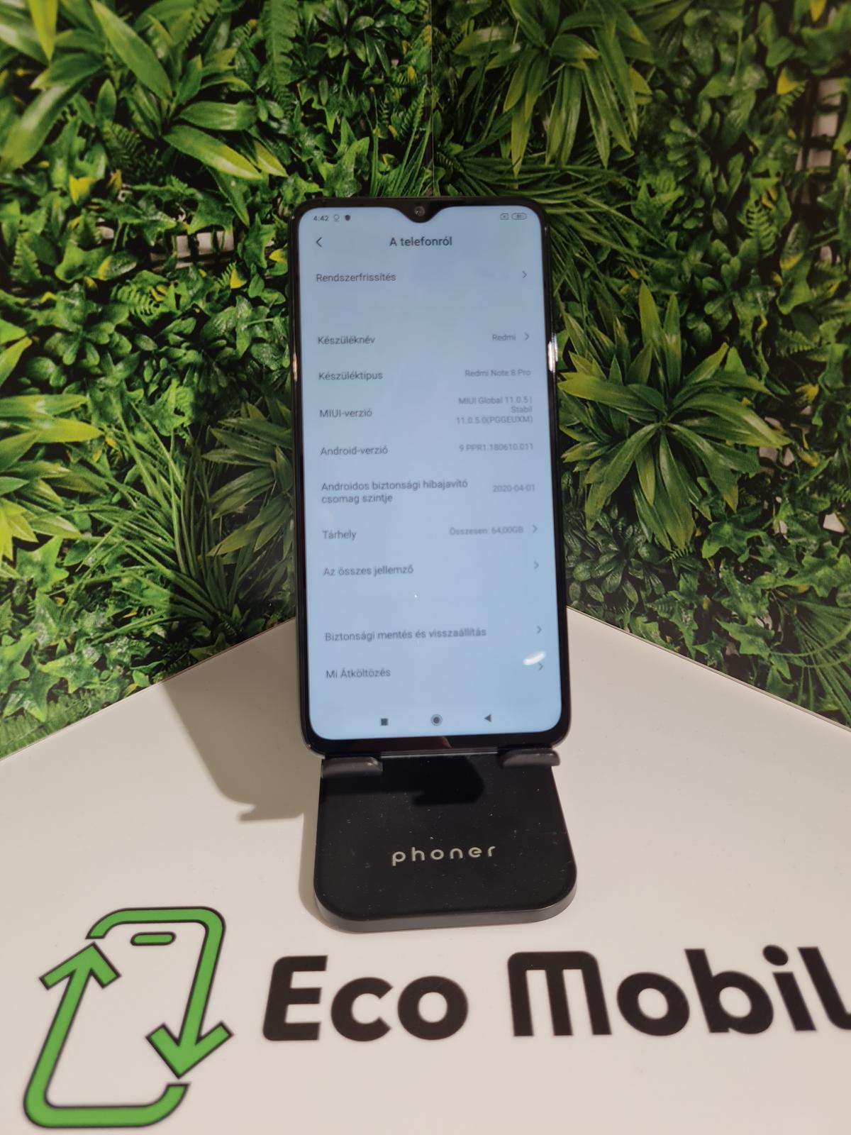 Xiaomi Redmi Note 8 Pro Dual Sim 64 GB 6 GB Ram, 12 hó garancia