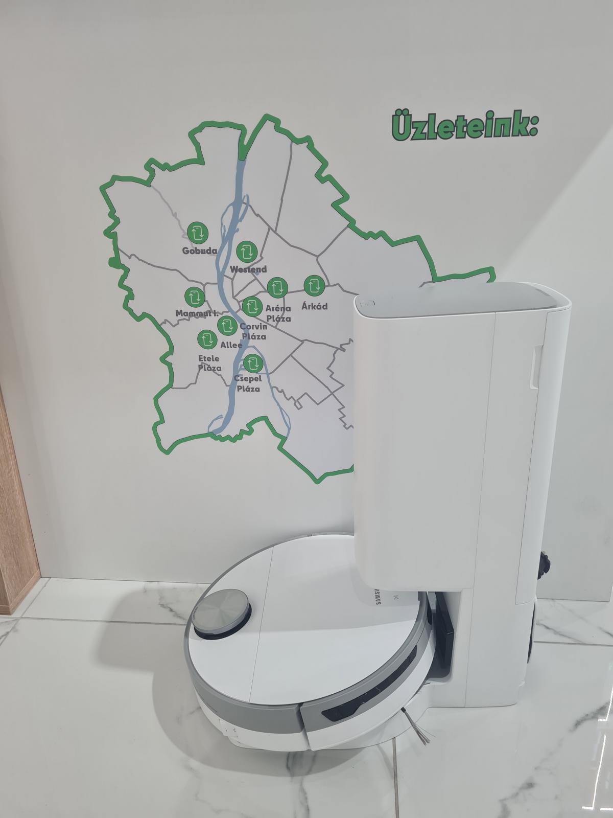 Samsung Jet Bot + Robot Vacum WIFI Lidar Bluetooth, 12 hó garancia