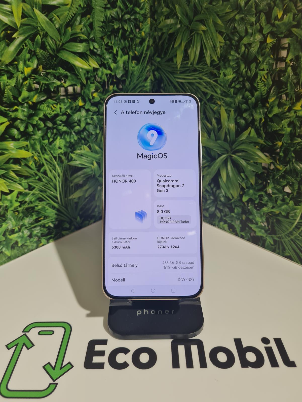 Honor 400 Dual Sim 512 GB 8 GB Ram, 12 hó garancia