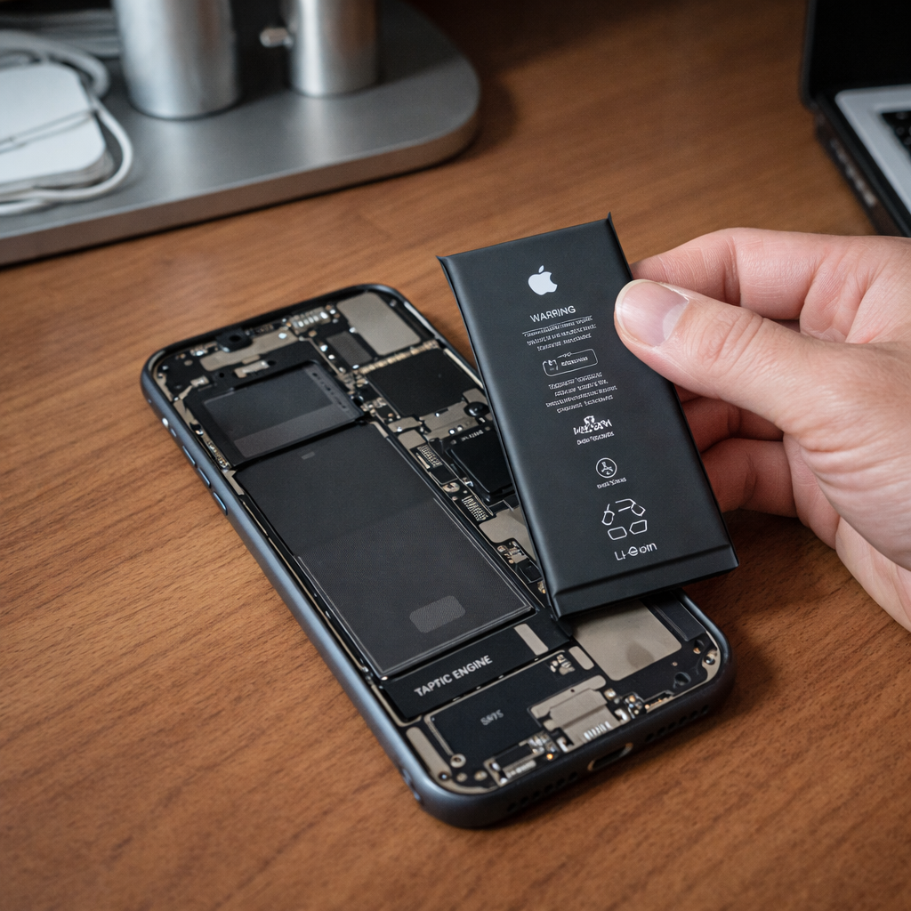 iPhone 14 Plus akkumulátor csere gyári alkatrésszel 1,5 órán belül !